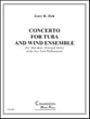 Concerto for Tuba and Wind Ensemble Concert Band sheet music cover